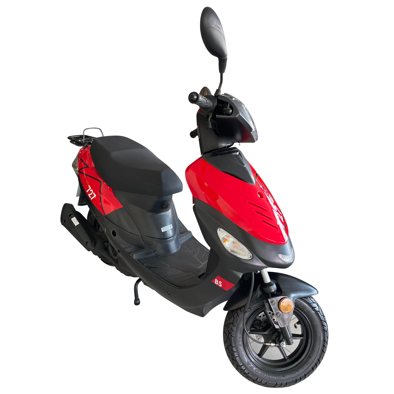 Motorroller GMX 460 Sport R 727 BS 45 km/h 12 Zoll schwarz-rot Euro 5 Mokick Roller Scooter