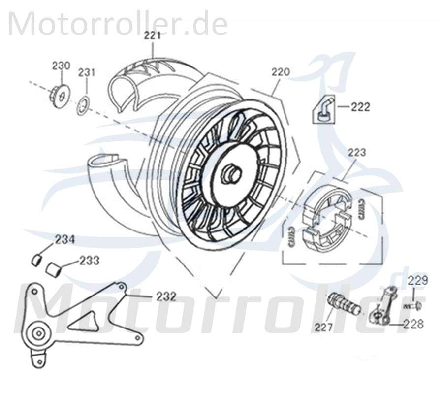 Kreidler Flory 50 Classoc Abstandshülse lang Auspuffhalter 740054 Motorroller.de Abstandsbuchse Distanzhülse Distanzbuchse