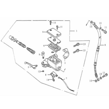 Rex Rexy 125 Kabel Bremslichtschalter 125ccm 4Takt 83301 Motorroller.de Stromkabel Stromleitung Elektrokabel Elektroleitung Elektro-Kabel Strom-Kabel