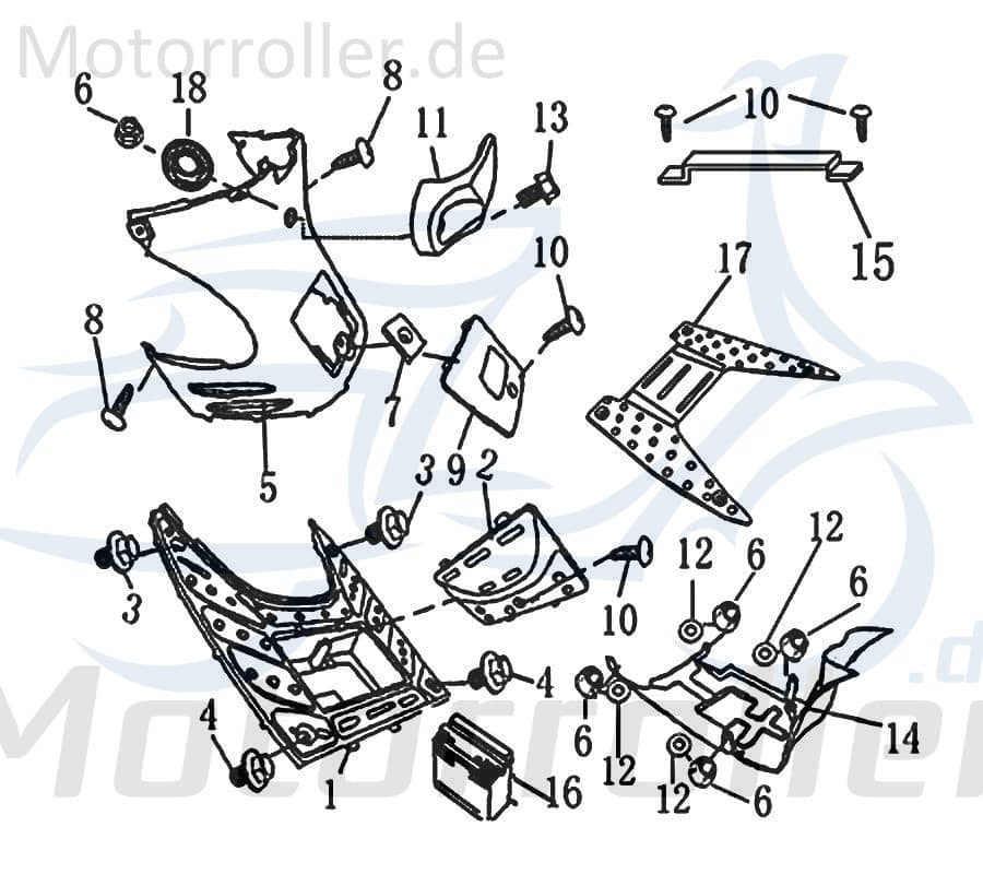 Unterlegscheibe 6x32x2 Matt verchromt Fussbrett 706155