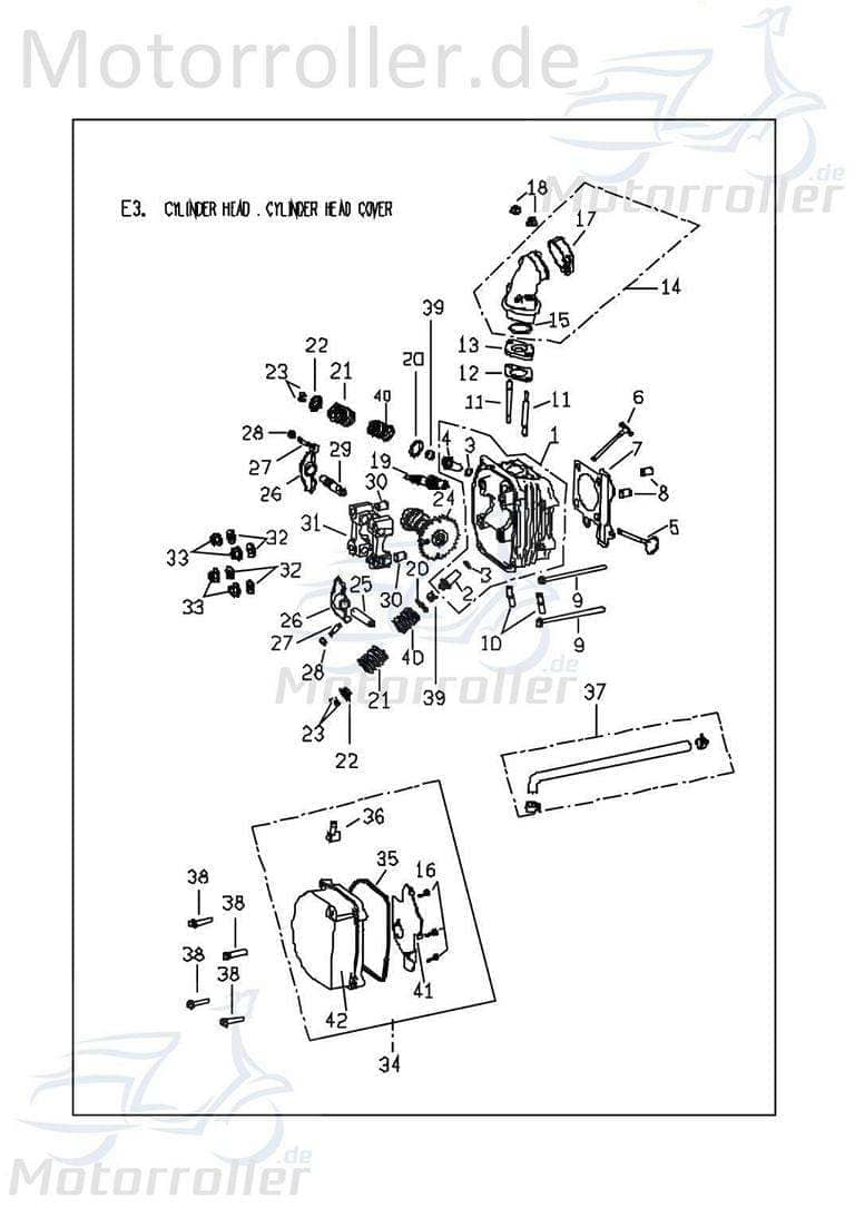 PGO Nockenwelle Bugrider 150 Kipphebelwelle Nocken-Welle C5073000000 Motorroller.de Steuerwelle Qualitäts-Nockenwelle Standard-Nockenwelle Buggy