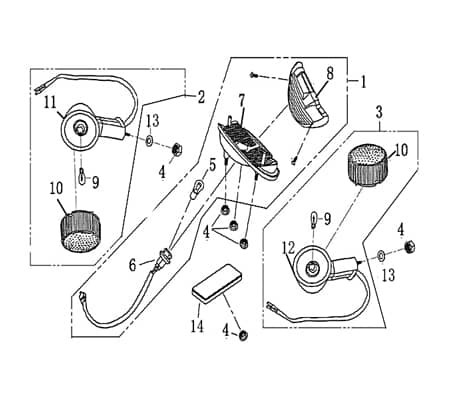 Blinker links Kreidler RMC-E HIKER 125 DD SPORT 701043 Motorroller.de Signalleuchte Blinklicht Blinkleuchte Fahrtrichtungsanzeiger