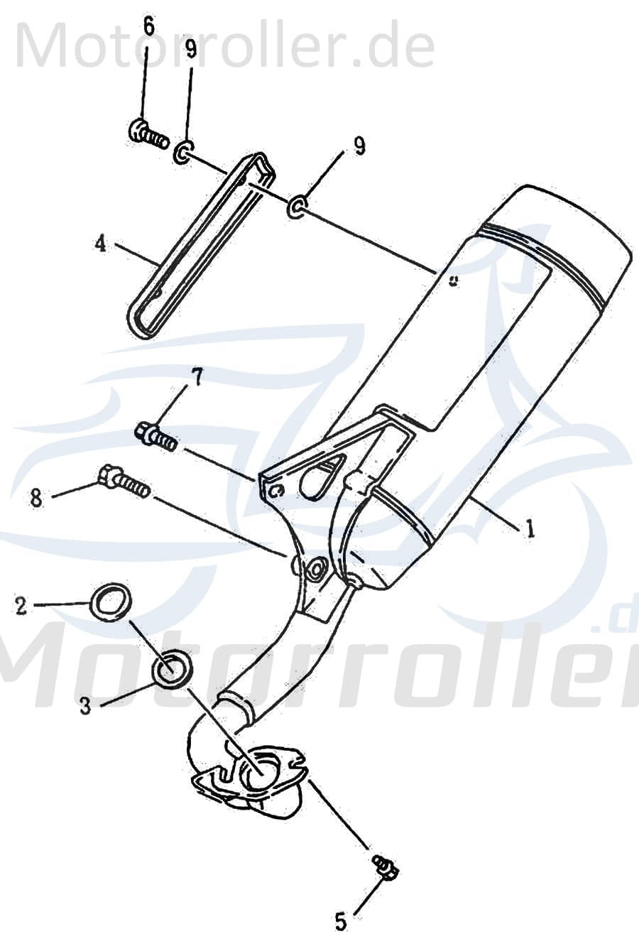 Auspuffhalter 31661-SAF-00C von SMC
