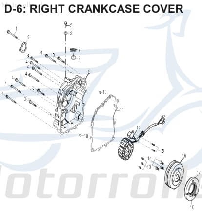 Aeon Cobra 320 Polrad Schwungrad 320ccm 4Takt 31110-152-000 Motorroller.de Generator Polradglocke Schwungscheibe Statorscheibe Schwung-Scheibe Quad