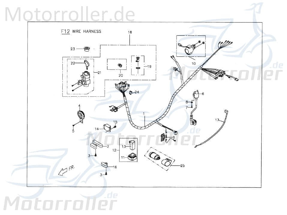 PGO Diode T-Rex 50 C158A010000 Motorroller.de Scooter G-Max 125 Ersatzteil Service Inpektion