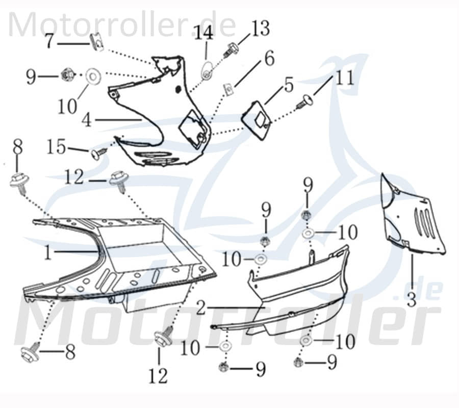 Kreidler Hiker 2.0 Electro Schraube 50ccm elektro 9120406020-5 Motorroller.de M6x20mm Bundschraube Maschinenschraube Flanschschraube Flansch-Schraube