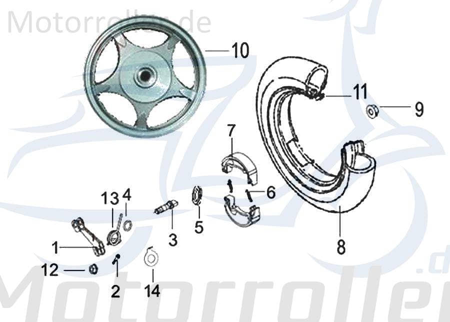 SMC Schraube M6x35mm E-Ton EXL 150 Yukon Quad B01090603565 Motorroller.de Bundschraube Maschinenschraube Flanschschraube Flansch-Schraube 125ccm-4Takt