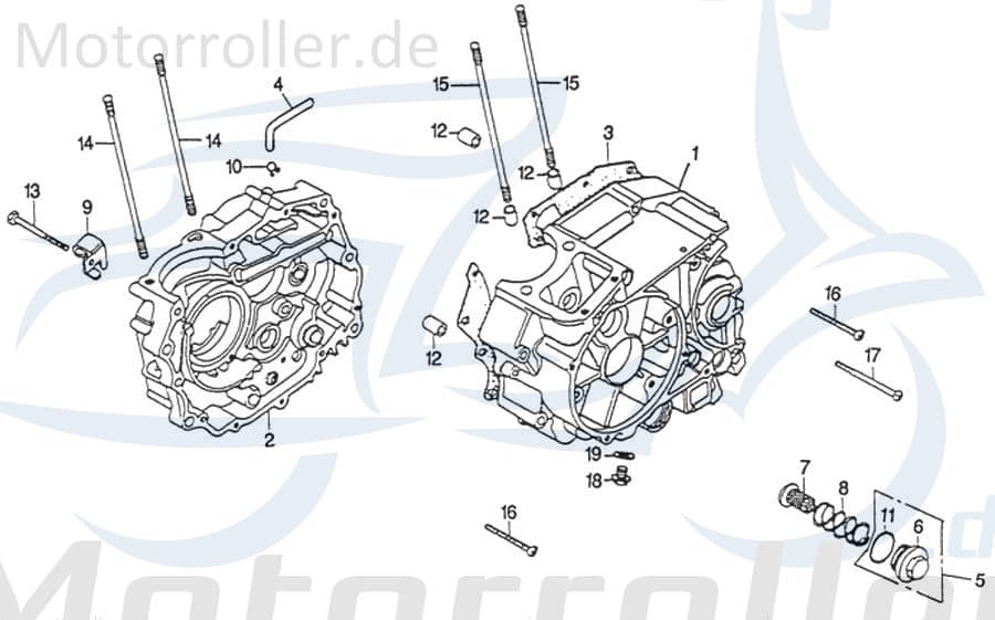 Motor komplett 170ccm 70931 von Motorroller.de