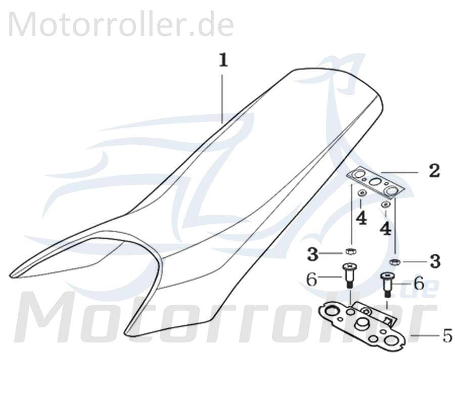 CPI Bundmutter M6 Flanschmutter Scooter 408-12Y2-001-002 Motorroller.de Sechskantmutter Sechskant-Mutter Flansch-Mutter Maschinenmutter Bund-Mutter