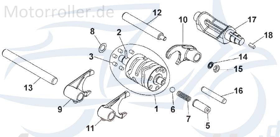 Kreidler Supermoto 250 DD Unterlegscheibe 125ccm 4Takt 51A-13235-00-00 Motorroller.de Distanzhalter U-Scheibe Washer Beilagscheibe Ausgleichsscheibe