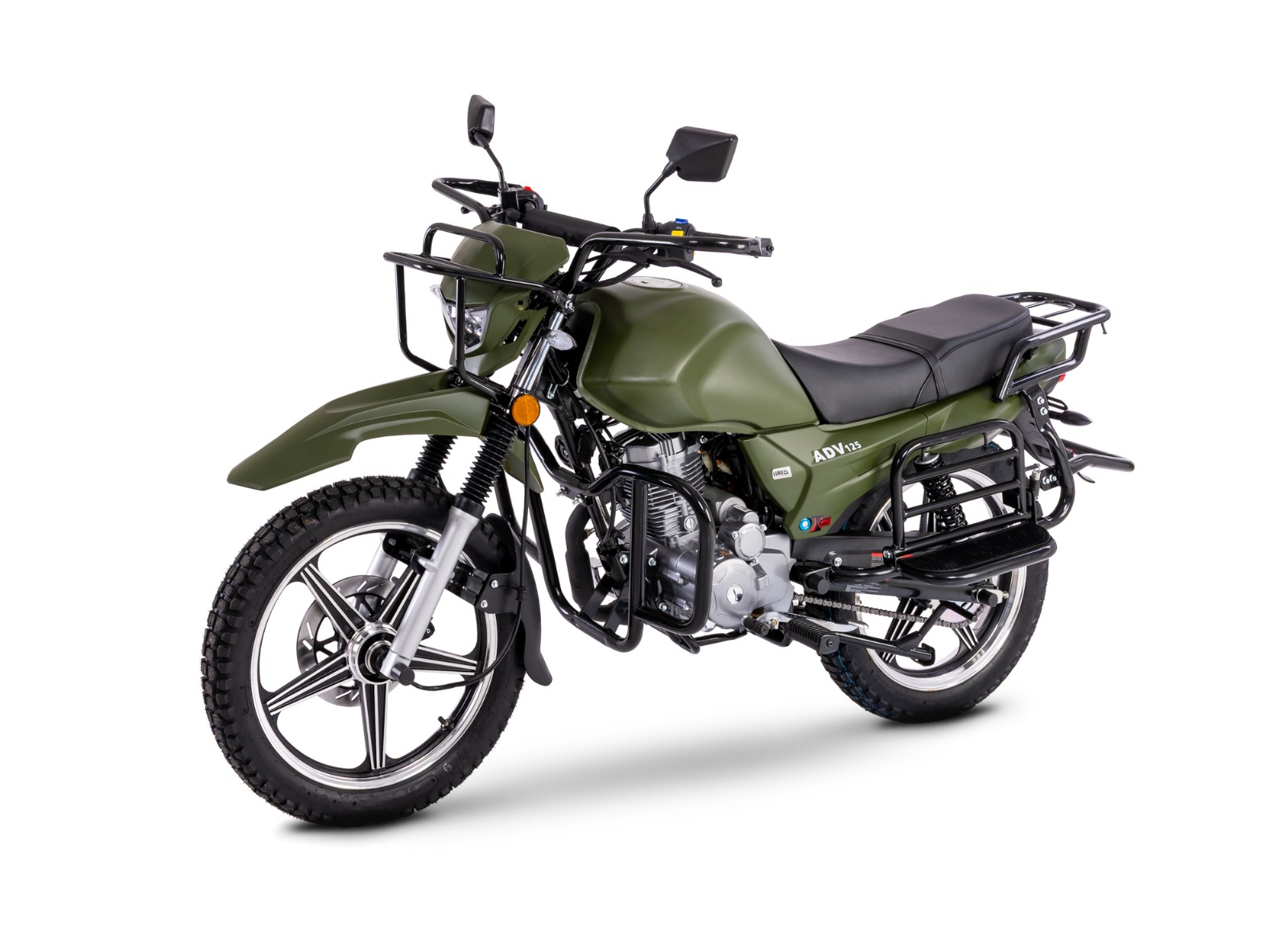 Motorrad Fighter 125 ADV-RS grün Euro 5+ Schaltmoped 125ccm 4 Takt Leichtkraftrad