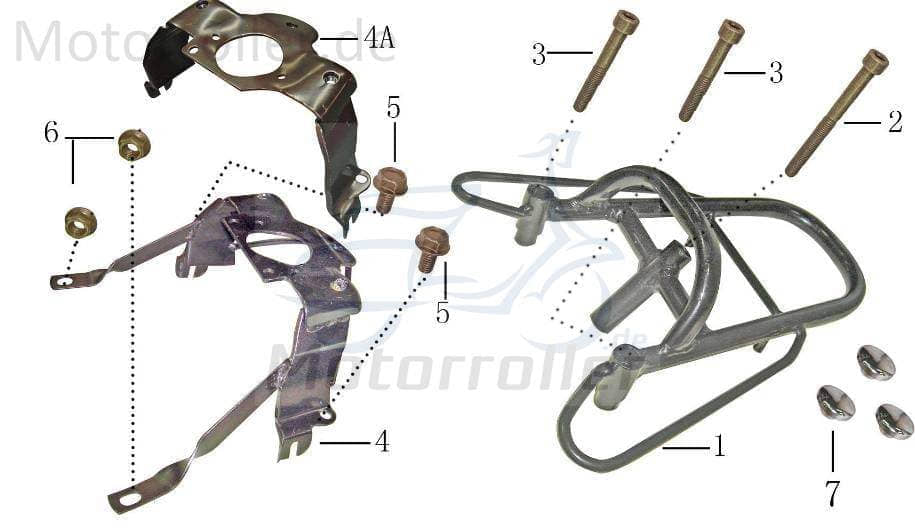 AGM Fighter 125 Sport Schraube 50ccm 4Takt DAE-S6700-08040-00 Motorroller.de M8x40mm Schraube Innensechskant-Schraube Maschinenschraube