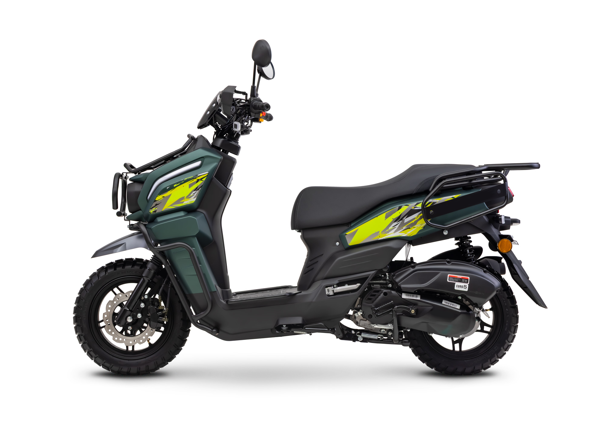 Motorroller Fighter 125 RT grün 85 km/h Euro 5+ Scooter Mokick Roller