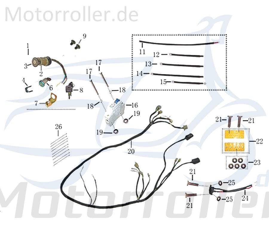 Jonway Galactica 2.0 Electro Ladebuchse 50ccm elektro 706418 Motorroller.de Ladeanschluss Elektrobuchse Standard Ladeverbinder 50ccm-elektro Kreidler