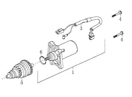 Flanschschraube M6x25mm verzinkt Rex RS450 50ccm 4Takt Motorroller.de Bundschraube Maschinenschraube Flansch-Schraube Maschinen-Schraube 1E40QMB