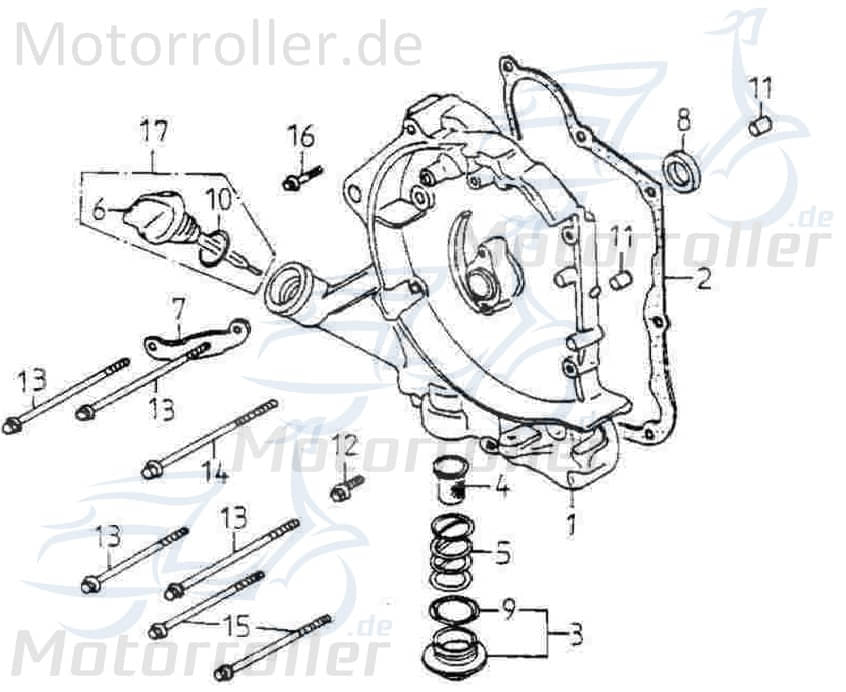 Adly Bundschraube M6x95mm verzinkt GK 125 Buggy 125ccm 4Takt Motorroller.de Maschinenschraube Flanschschraube Flansch-Schraube Maschinen-Schraube