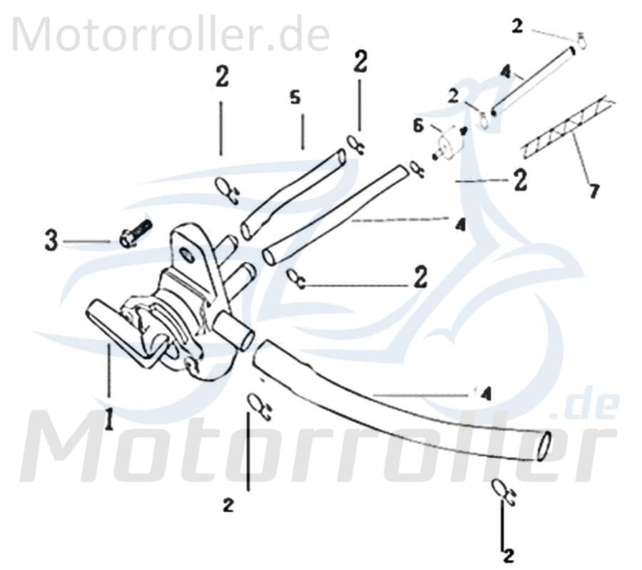 CPI SX 50 Supercross Benzinhahn 50ccm 2Takt 306-12Y2-001 Motorroller.de Kraftstoffhahn Kraftstoffventil Benzin-Hahn Kraftstoff-Ventil Benzin-Ventil