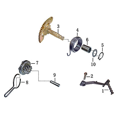 Buchse Kickstarter 20x15x30mm 31230601-01