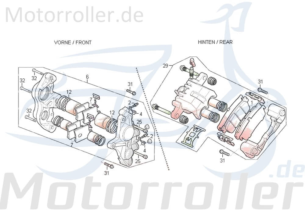 Bremsbelag Satz Einkolben DAE-45105-SZ2-0010