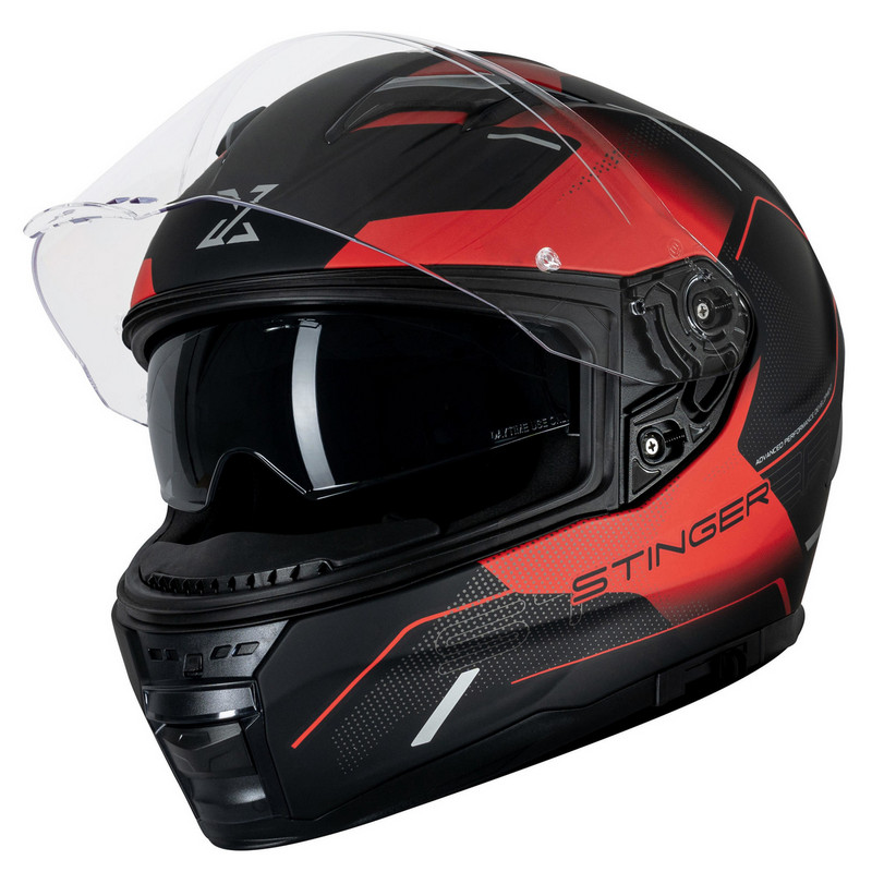 Helm "SX-82.03/R1" Integralhelm schwarz-rot matt Gr. 61/62/XL Motorradhelm Rollerhelm Scooterhelm Schutzhelm Sturzhelm