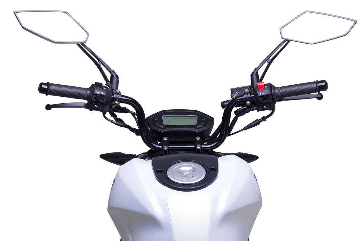 Motorrad Fighter 50 P-RS schwarz 25 km/h Euro 5 Schaltmoped Mokick Kleinkraftrad