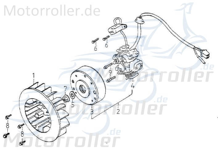 Adly Gebläserad GK 125 Lüfterrad Flügelrad Buggy 125ccm 4Takt Motorroller.de Luftrad Lüfter-Rad Luft-Rad Ventilatorrad Belüftungsrad Gebläse-Rad