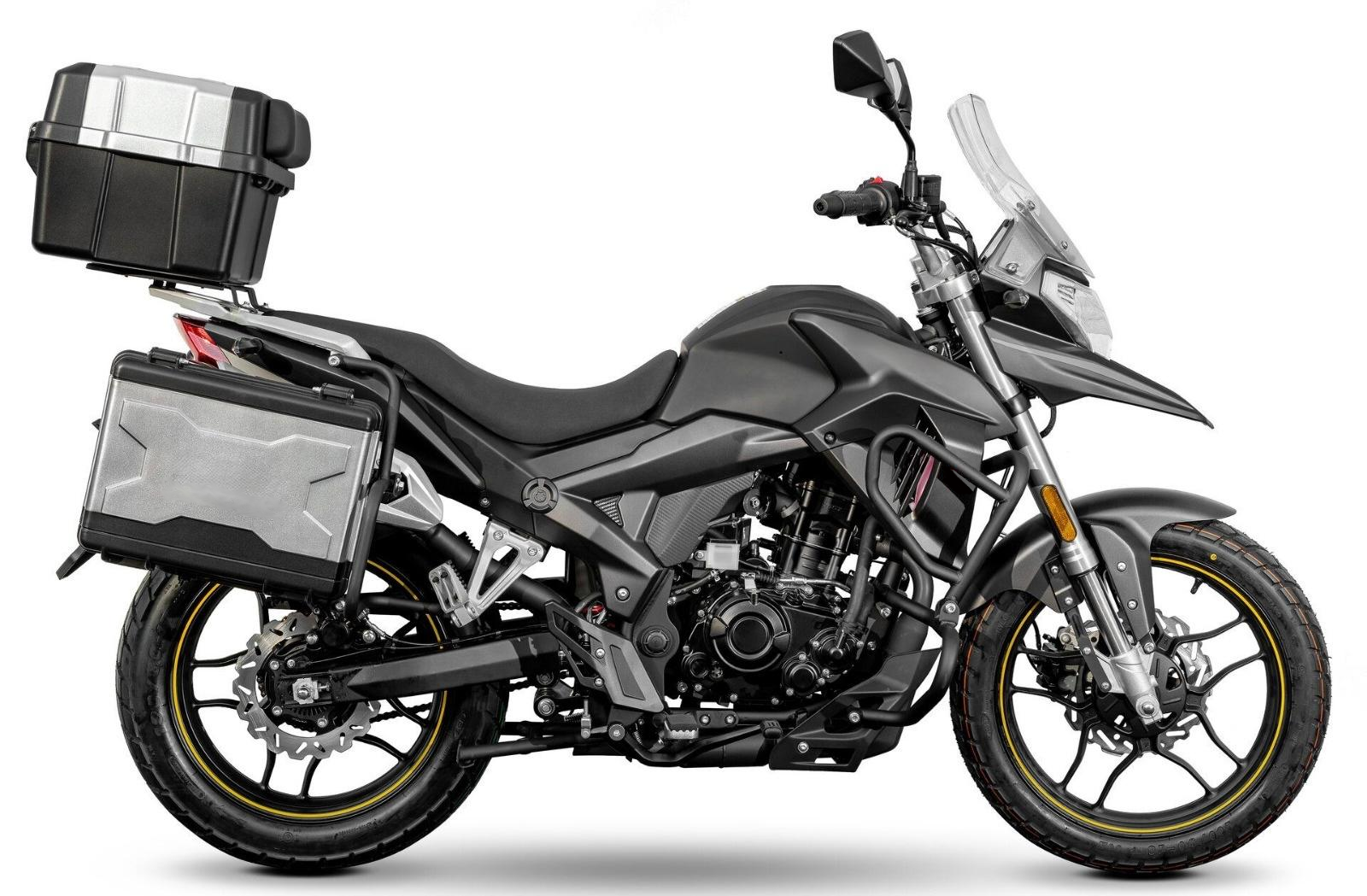 Motorrad Fighter 125 RX1-KS schwarz 99 km/h Euro 5+ Schaltmoped Mokick Kleinkraftrad