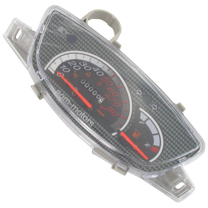 Tachometer bis 80km/h ohne Kabelbaum 4T 50cc 1160401-2