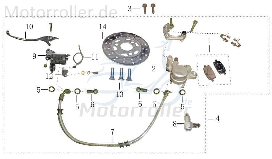 Bremsscheibe vorn 155x40.5x3.5mm 131612631532