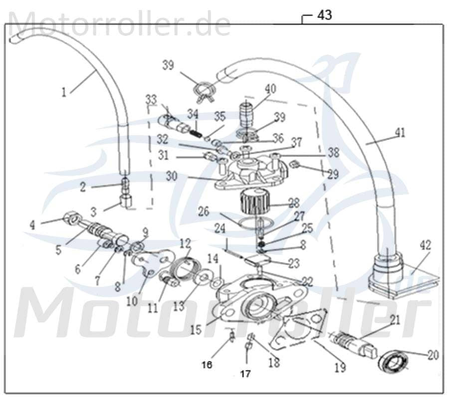 Ölpumpe 50ccm 2Takt Kreidler DICE SM 50 LC Oil-Tank 733138 Motorroller.de Öl-Tank Oiltank Schmiermitteltank 2Takter-Öltank Schmiermittel-Tank Motorrad