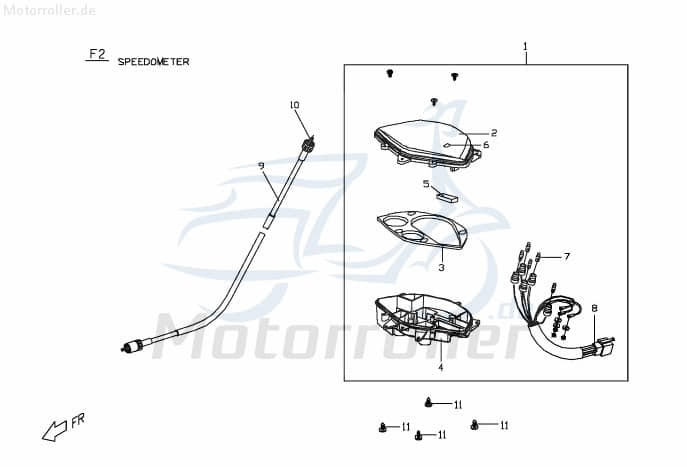 Tachowelle Komplett Tacho-Welle M2544000000