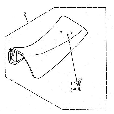 Sitzbank komplett rot/schwarz Quad ATV Sattel Rex 95609