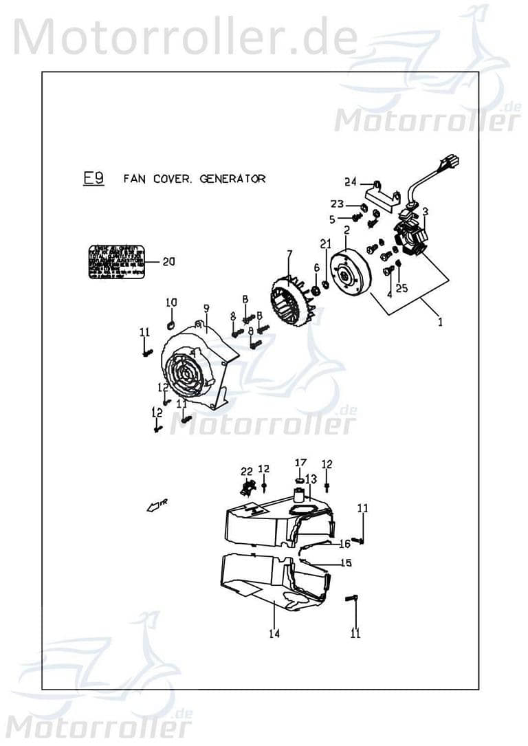 PGO Bundmutter M12 X-RIDER 150 Sechskantmutter 150ccm 4Takt Motorroller.de Flanschmutter Sechskant-Mutter Flansch-Mutter Maschinenmutter Bund-Mutter
