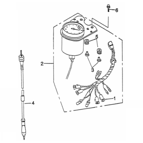 Gummiunterlage Tacho Quad ATV SMC 170 Gummimatte 98709
