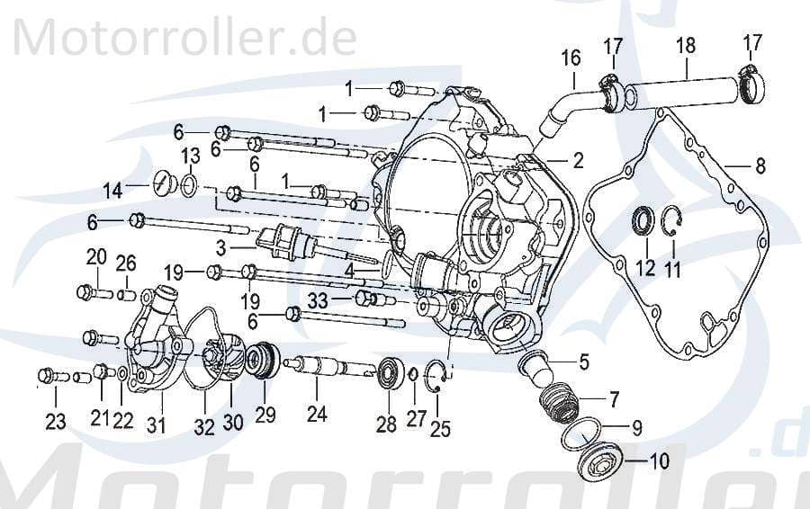 SMC Sicherungsring 26mm 125ccm 4Takt Generic B080000026A1 Motorroller.de Schelle Befestigungsklemme Sicherungsklemme Sicherungsclip 125ccm-4Takt Moped