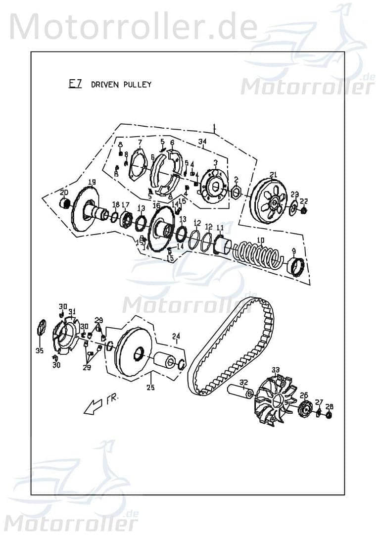 PGO Nadellager 20x29x18mm 2PXI G-Max 150 Rollenlager Roller 96550202900 Motorroller.de Rollen-Lager Walzenlager Kolbenbolzenlager Nadel-Lager Mokick