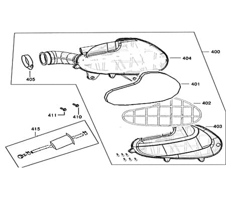 Luftfilter komplett Luftfilter-System Motorrad 740763
