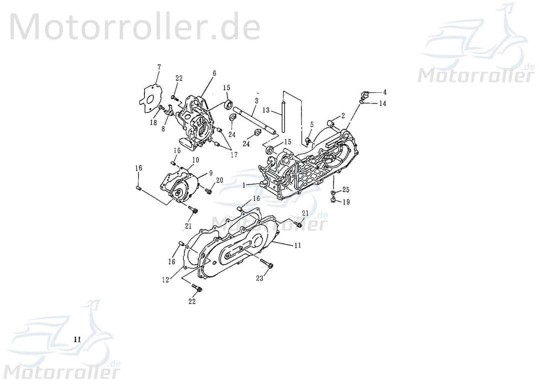 Getriebeöldeckel Ölablassschraube 13x1.5mm 2T 50cc 3113