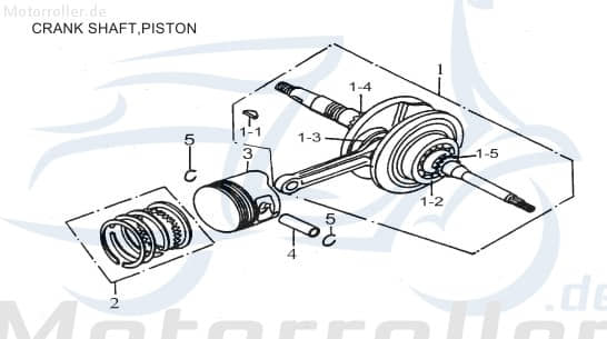 Aeon Cobra 125 Utility Kolbenringe 125ccm 4Takt AEO-13011-119-000 Motorroller.de Kolbenringsatz Verdichtungsringe Kolben-Ring Kompressionsringe 152QMI