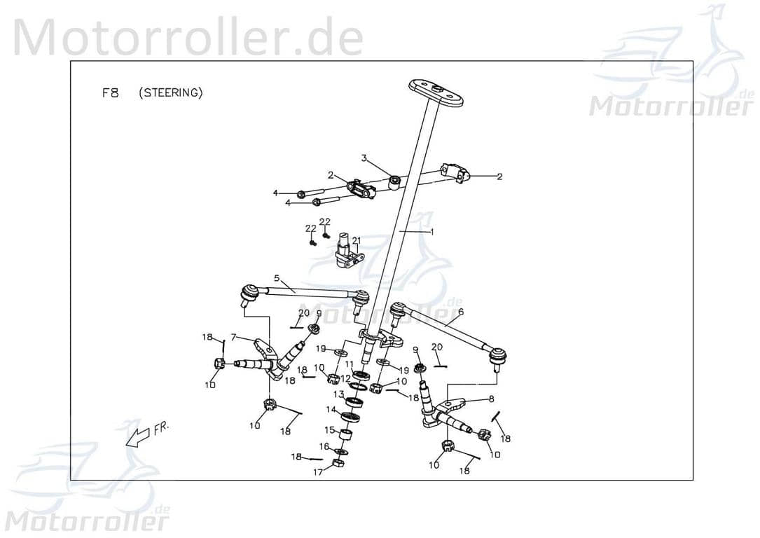 PGO Sicherungsmutter M10 X-RIDER 150 Quad ATV 150ccm 4Takt Motorroller.de Sicherheitsmutter selbsthemmende Sicherungs-Mutter Stopmutter Stop-Mutter