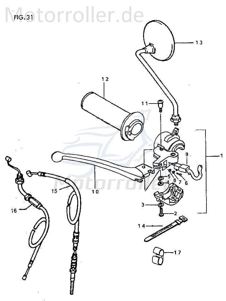 Griffgummi rechts Griff JC50Q-200006