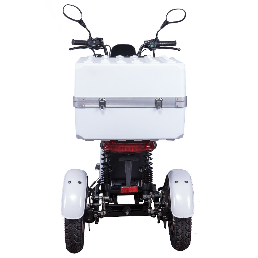 Dreirad Scoody E Trike ZT-29A 45 km/h rot 2x800 Watt Lithium-Ionen Elektroroller E-Scooter E-Roller Dreiradroller