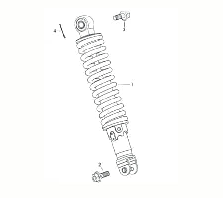 Bundschraube M10x1.25x40mm Rex RS450 Roller 50ccm 4Takt Motorroller.de Maschinenschraube Flanschschraube Flansch-Schraube Maschinen-Schraube 1E40QMB