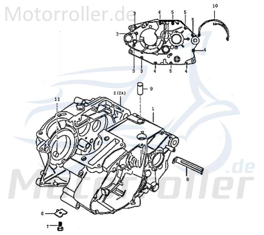 Kreidler SUPERMOTO 125 Motor Street 125 125ccm 4Takt 157FMI Motorroller.de Antrieb Engine Motor-System komplett Antriebsaggregat Motor-Aggregat Moped