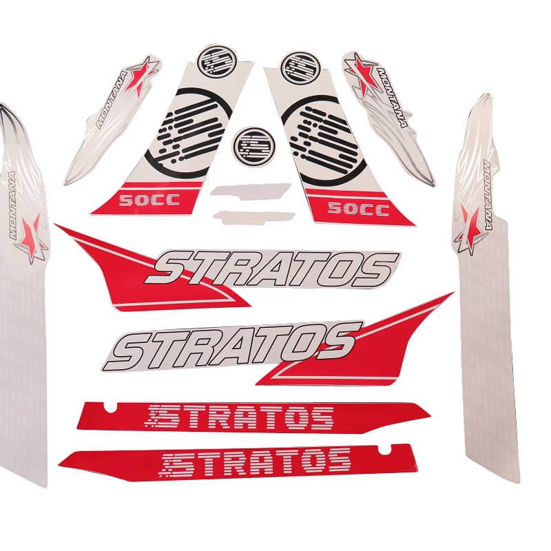 Rex Stratos Montana Dekorsatz Aufkleber 50ccm 2Takt 706765 Motorroller.de Sticker Aufkleber-Set Deko-Set Aufklebersatz Dekoraufkleber Kit Scooter
