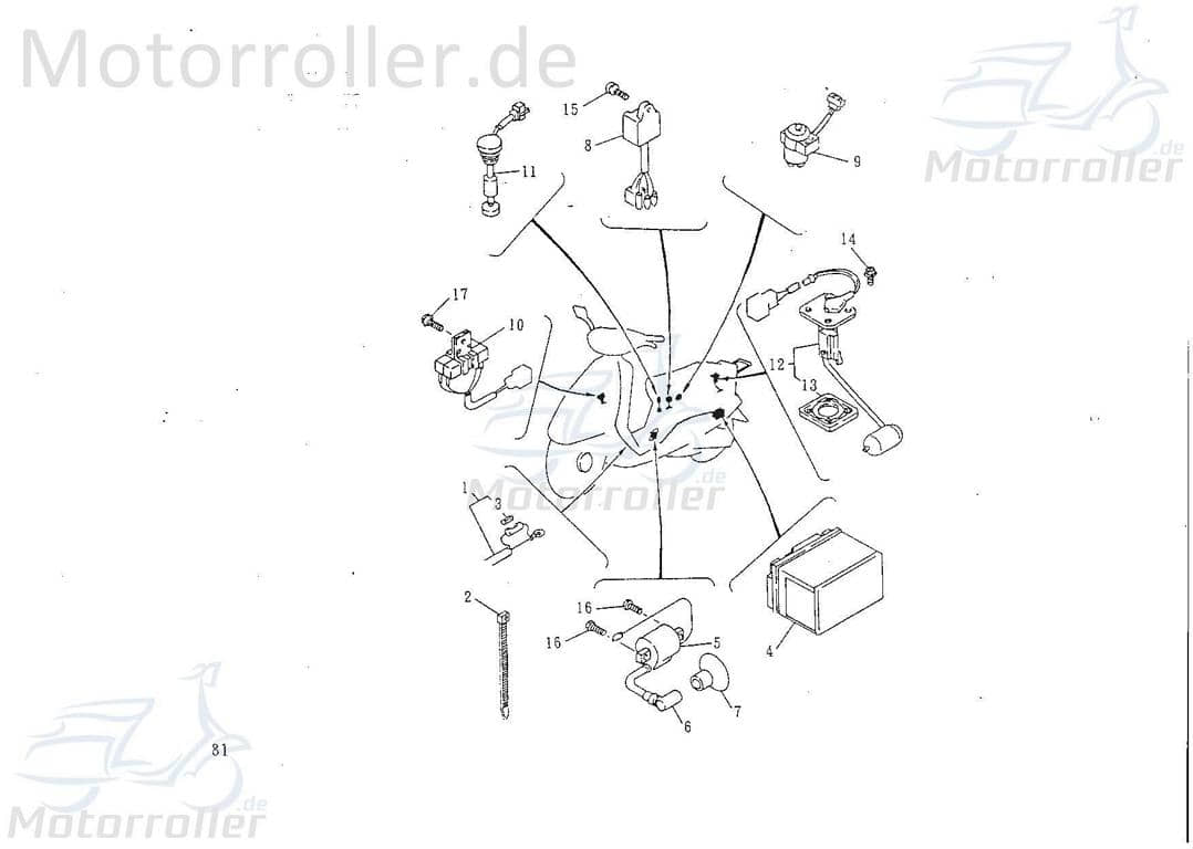 CDI-Einheit Offen 5Kabel 3x1 1060003-21