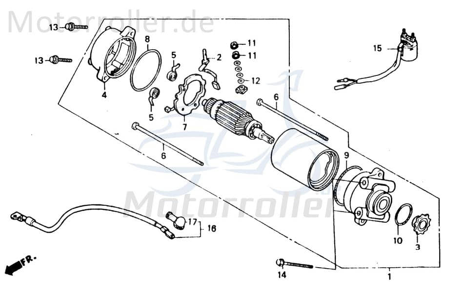 Chunlan Chopper Flanschschraube 125ccm 4Takt 244FM.03.06-03 Motorroller.de 6x25mm Bundschraube Maschinenschraube Flansch-Schraube Maschinen-Schraube