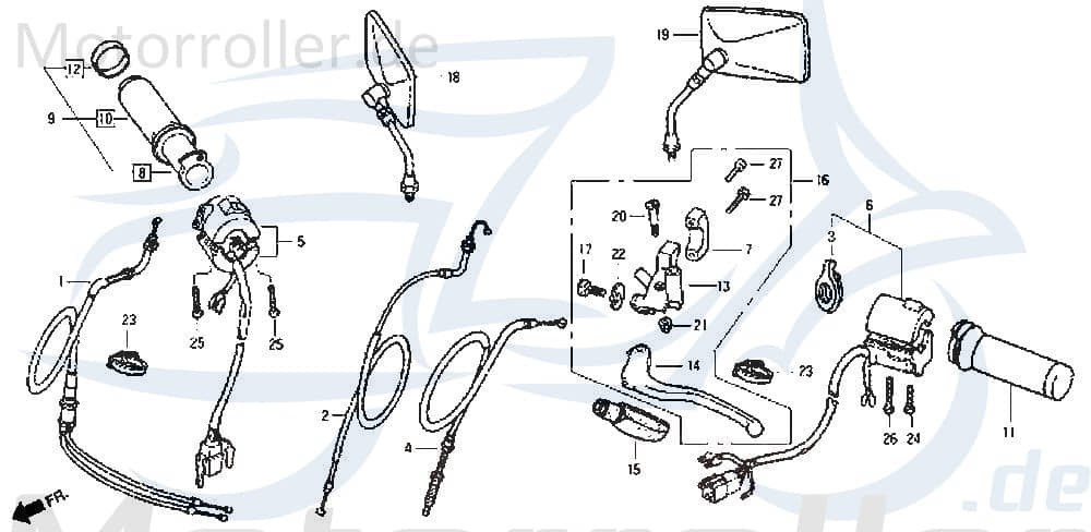 Gasgriff Haltegriff Schalter Züge DAE-53145-BA5-9000