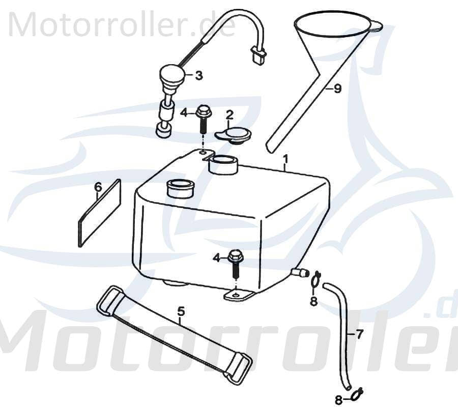 Dämpfer 82624 für 125ccm 4Takt