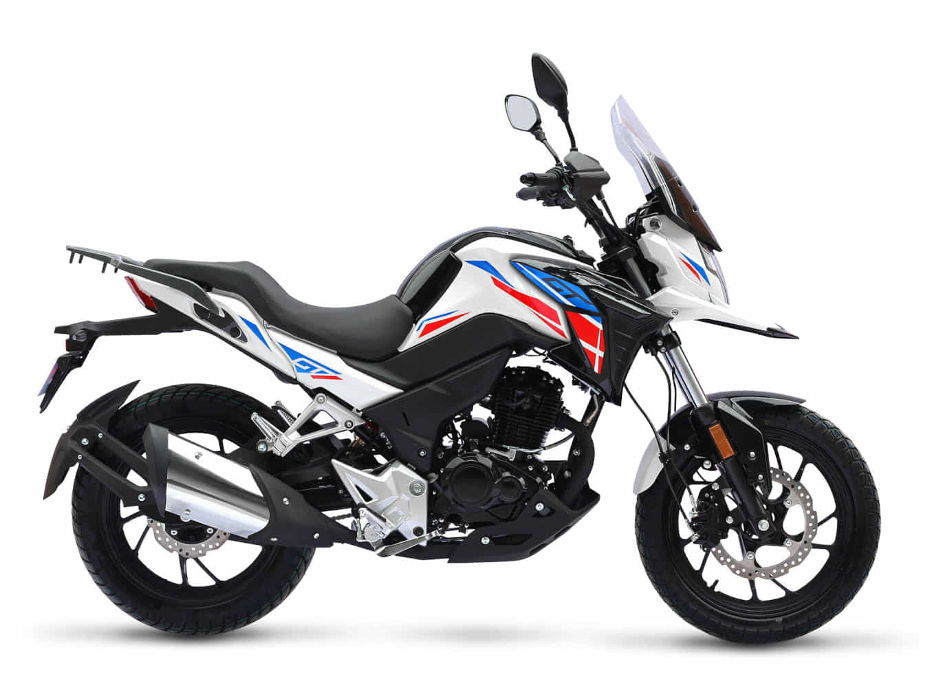 Motorrad Fighter 125 GT-S weiß 90 km/h Euro 5+ 125er Leichtkraftrad Schaltmoped Tourer